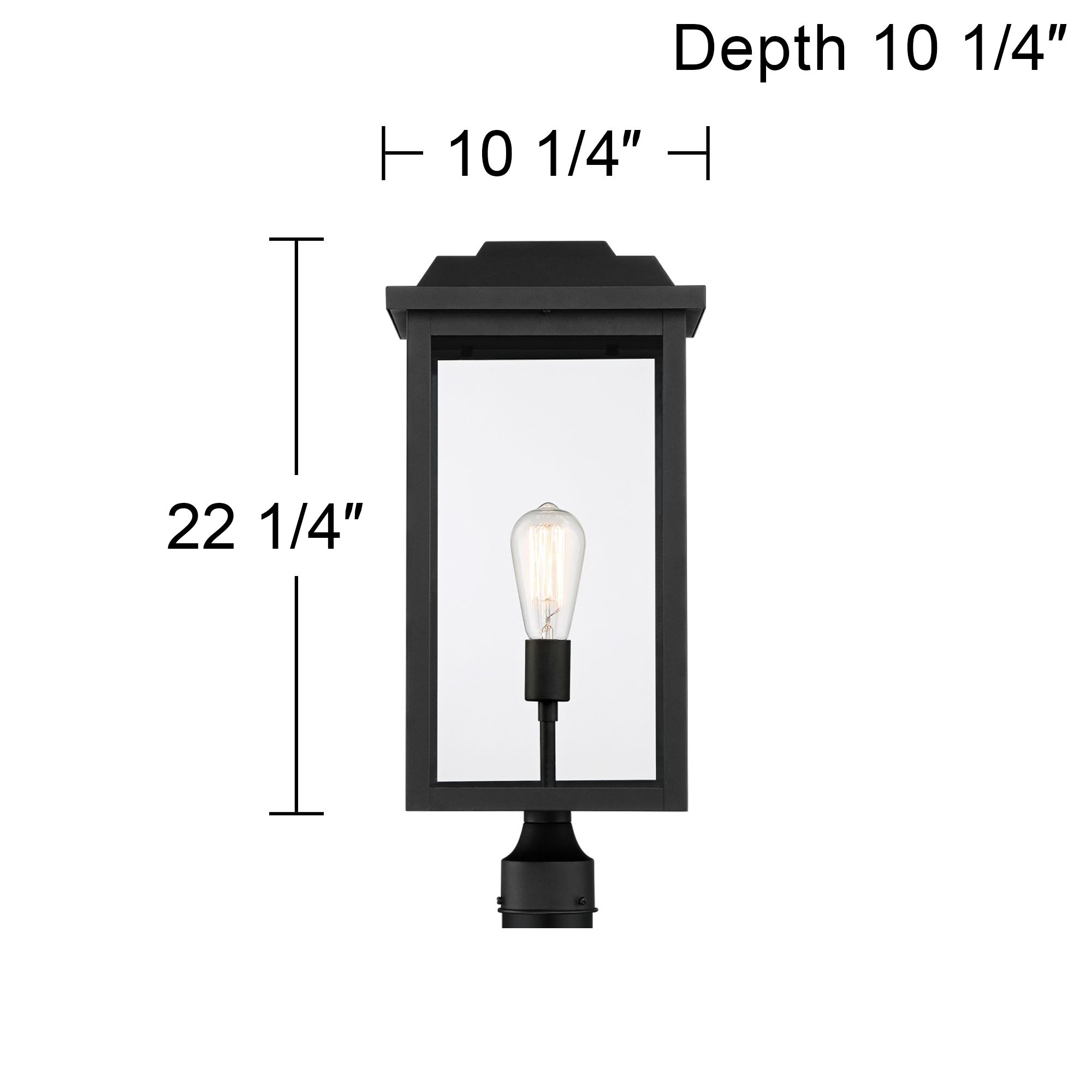 Watch A Video About the Eastcrest Textured Black Finish Steel Outdoor Post Light