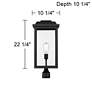 Watch A Video About the Eastcrest Textured Black Finish Steel Outdoor Post Light