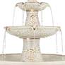 6_John Timberland Formentera 45" Ceramic 3-Tier LED Outdoor Fountain more views