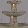 7_John Timberland Formentera 45" Ceramic 3-Tier LED Outdoor Fountain more views