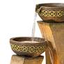 Thumbnail4 of John Timberland Four Bowl 41 1/2" High LED Cascading Floor Fountain more views