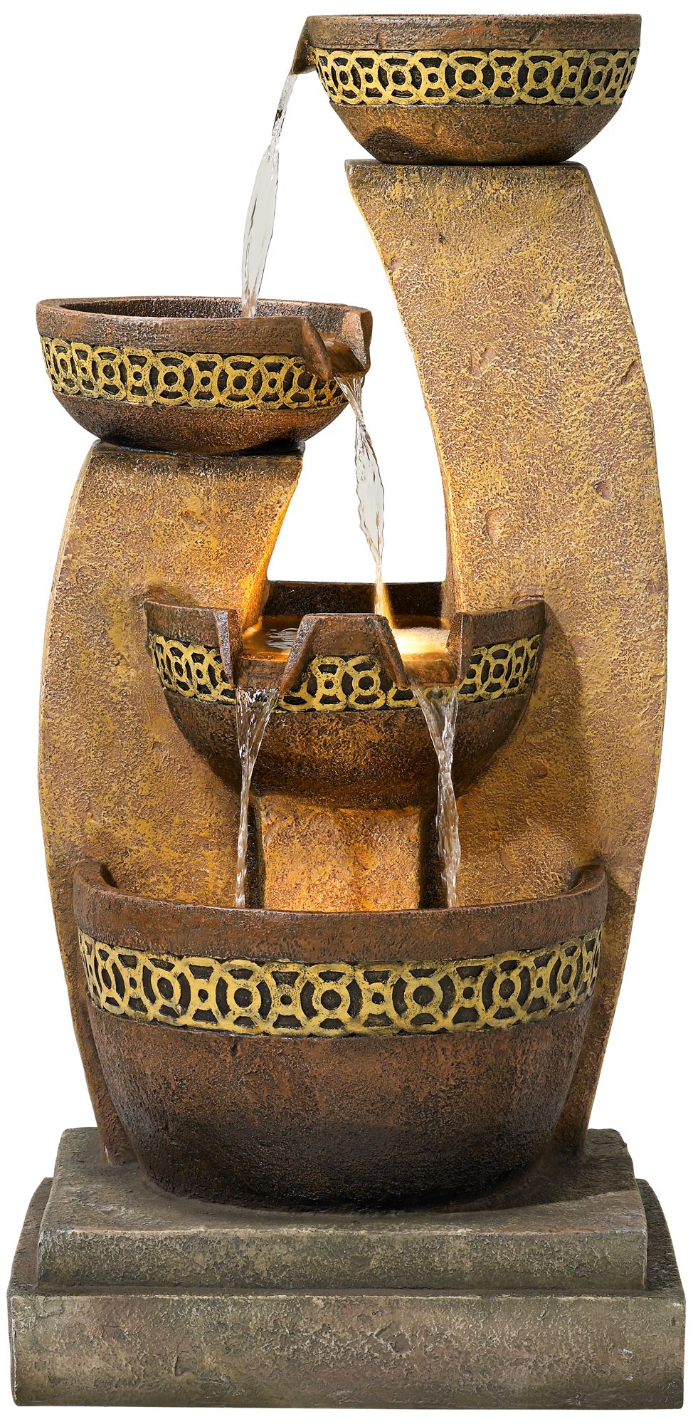 Four Bowl Cascading Fountain Video