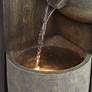 Thumbnail4 of John Timberland Four Tier 40 1/2" High LED Cascading Floor Fountain more views