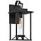John Timberland Frederick 15 1/2" High Sand Black Outdoor Wall Light
