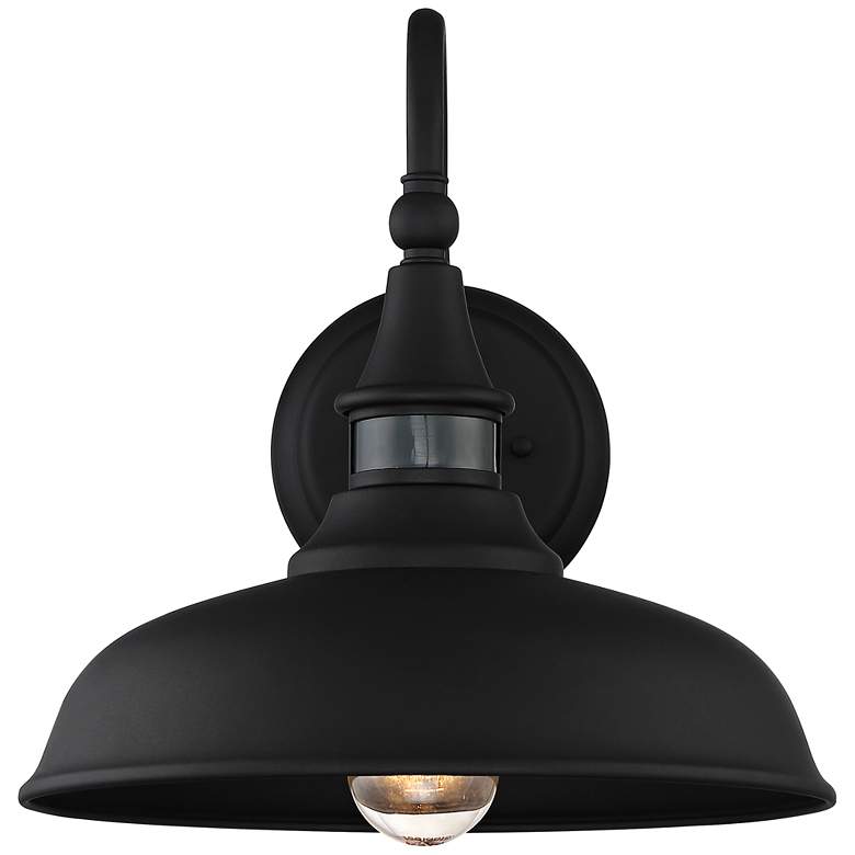 Image 5 John Timberland Gough 12 1/2" Black Motion Sensor Outdoor Barn Light more views