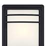 John Timberland Habitat 11" Black and Frosted Glass Outdoor Wall Light