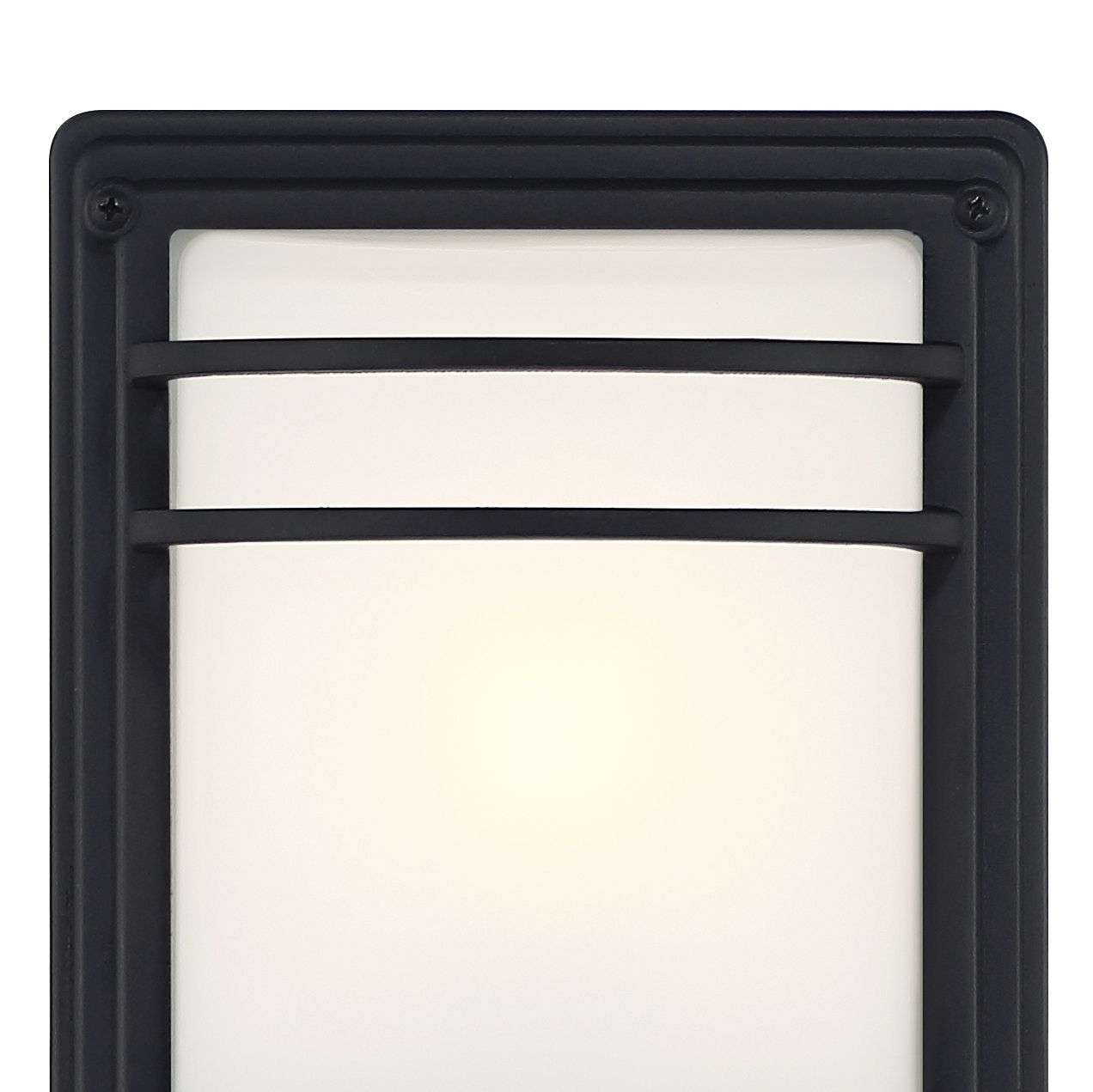 Image 7 John Timberland Habitat 11" Black and Opal Glass Outdoor Wall Light more views