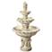 John Timberland Ibiza 46" 3-Tiered Sandstone Finish Fountain with LED