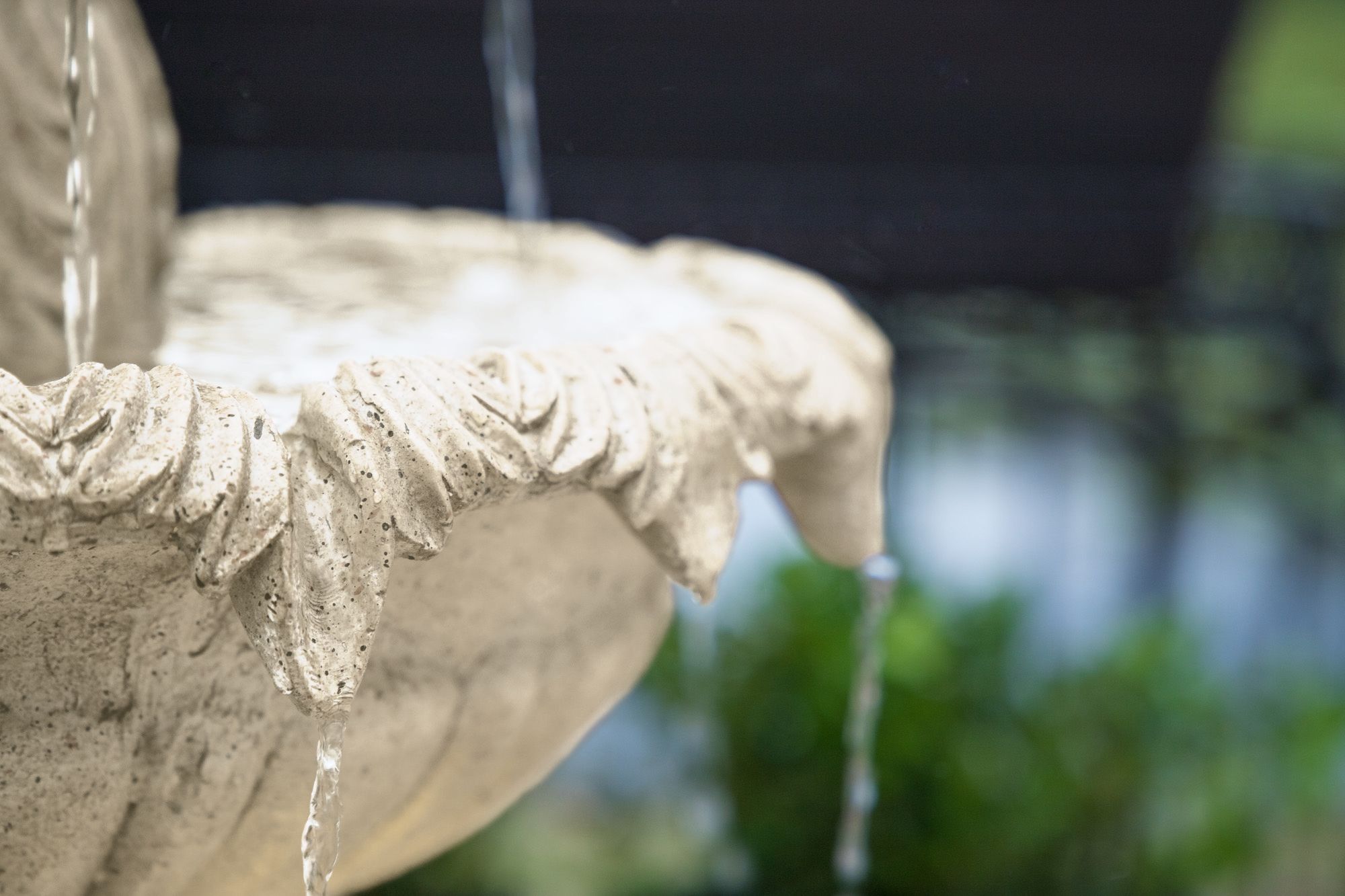 John Timberland Ibiza 46" 3-Tiered Sandstone Finish Fountain with LED