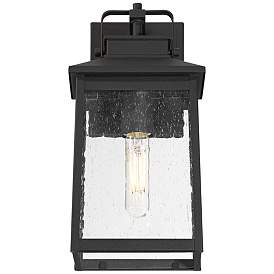 Image5 of John Timberland Jubliee 13" Black and Seeded Glass Outdoor Wall Light more views