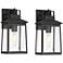 John Timberland Jubliee 13" High Black Outdoor Wall Light Set of 2