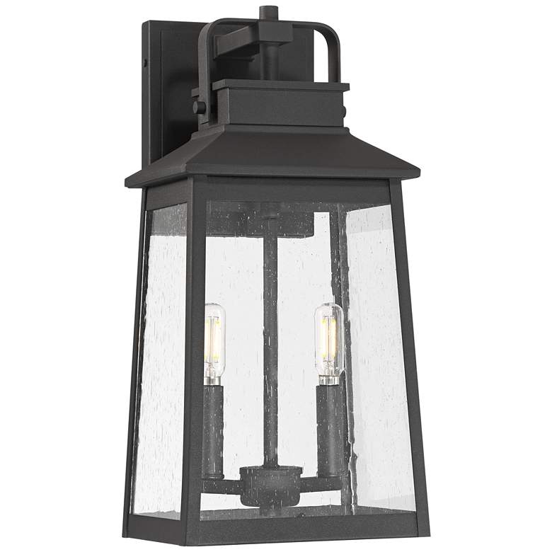 Image 2 John Timberland Jubliee 17 1/4" High Black 2-Light Outdoor Wall Light