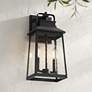 1_John Timberland Jubliee 17 1/4" High Black 2-Light Outdoor Wall Light