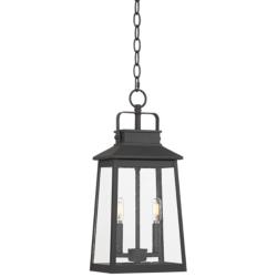John Timberland Jubliee 19 1/4" Black 2-Light Outdoor Hanging Light