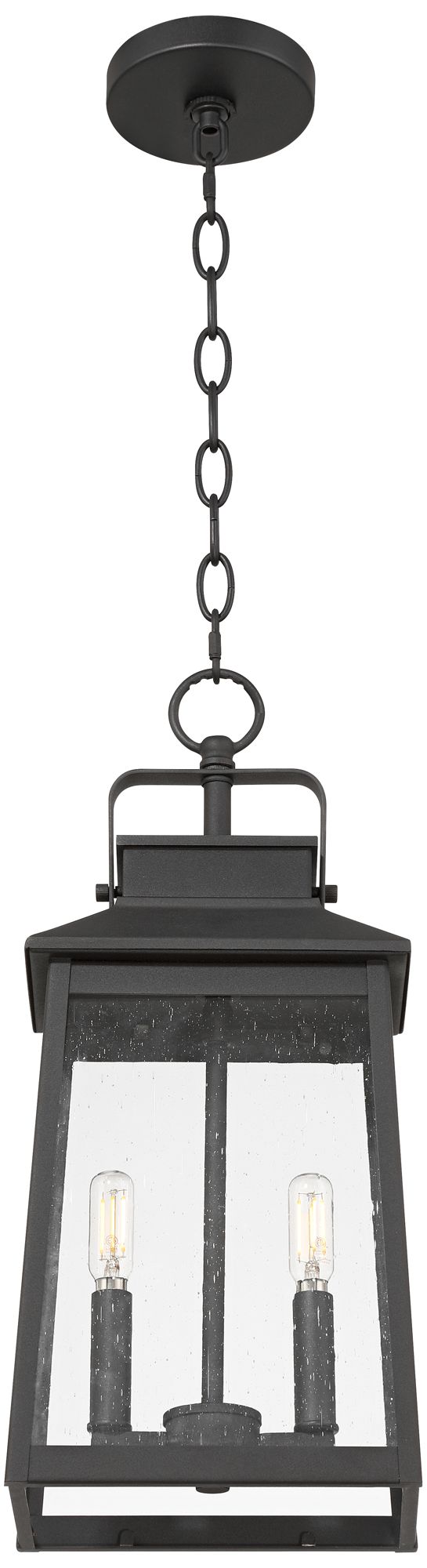 John Timberland Jubliee 19 1/4" Black 2-Light Outdoor Hanging Light
