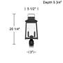 7_John Timberland Jubliee 20 1/4" High Black 2-Light Outdoor Post Light more views