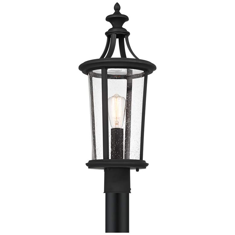 Image 2 John Timberland Leto 24 1/2" High Black Outdoor Post Light