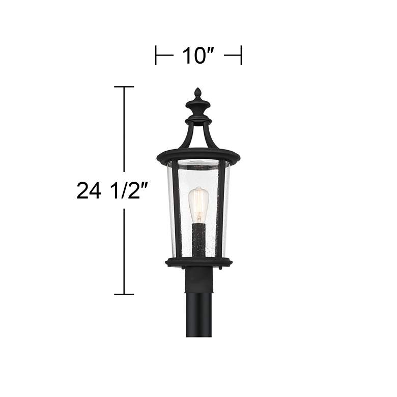 Image 6 John Timberland Leto 24 1/2" High Black Outdoor Post Light more views