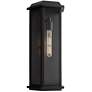 2_John Timberland Lydia 20" High Matte Black Outdoor Wall Light