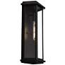 7_John Timberland Lydia 20" High Matte Black Outdoor Wall Light more views