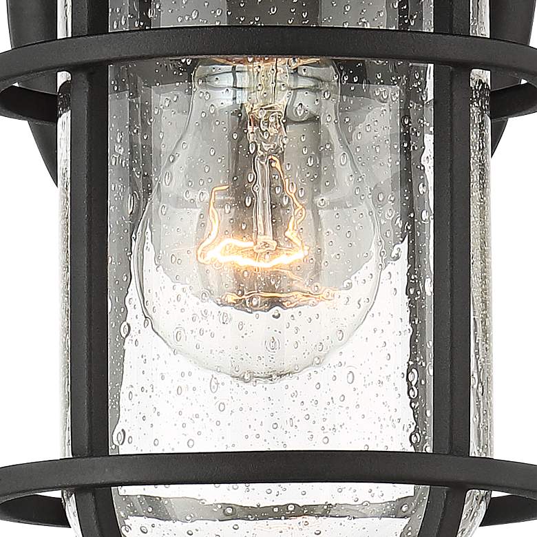 Image 4 John Timberland Markham 10 1/2" Textured Black Outdoor Lights Set of 2 more views