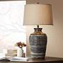 3_John Timberland Miguel 32" Earth Tone Rustic Jar Southwest Table Lamp