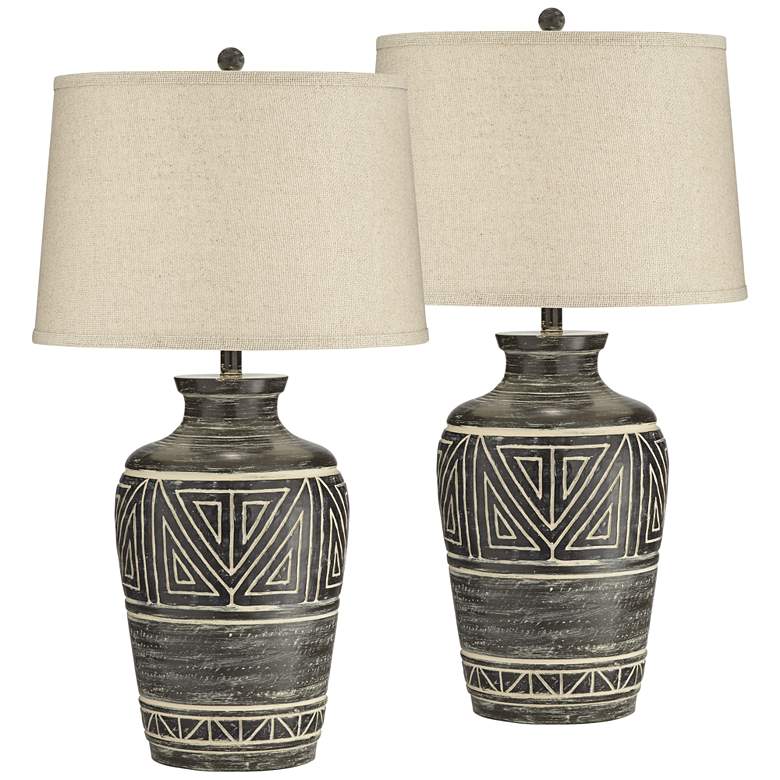 Image 2 John Timberland Miguel 32" Earth Tone Southwest Rustic Lamps Set of 2