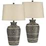 John Timberland Miguel 32" Earth Tone Southwest Rustic Lamps Set of 2