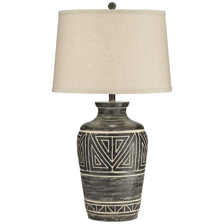 Image 2 John Timberland Miguel 32" Southwest Rustic Table Lamp with USB Dimmer