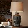 Watch A Video About the Miguel Earth Tone Southwest Rustic Jar Table Lamp
