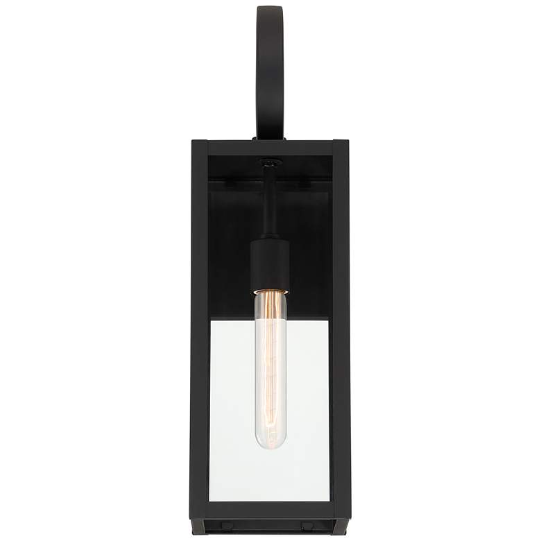 Image 4 John Timberland Mira 21 inch Black Clear Glass Outdoor Wall Light Set of 2 more views