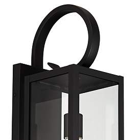 Image3 of John Timberland Mira 21" High Black Finish Outdoor Lantern Wall Light more views