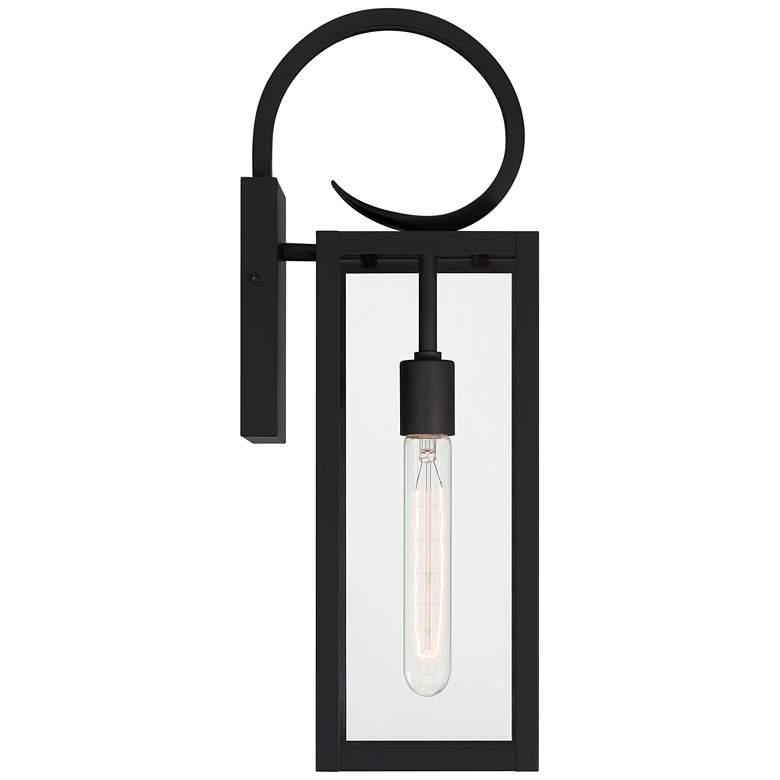 Image 7 John Timberland Mira 21" High Black Finish Outdoor Lantern Wall Light more views