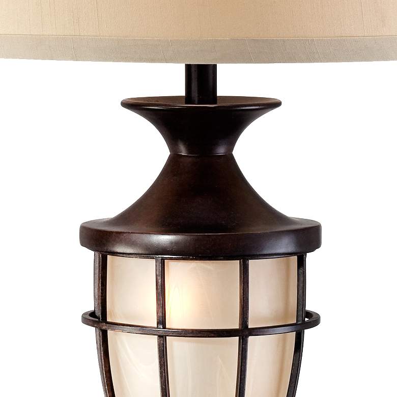 Image 5 John Timberland Mission Cage 33" High Night Light Table Lamp more views