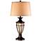 John Timberland Mission Cage Champagne Glass Night Light Table Lamp
