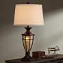 Watch A Video About the Mission Cage Urn Table Lamp with Night Light
