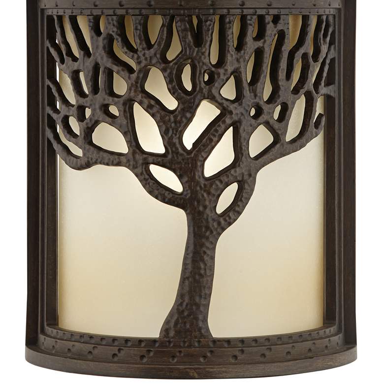 Image 4 John Timberland Mission Oak Tree 12 1/4 inch Bronze Outdoor Wall Light more views