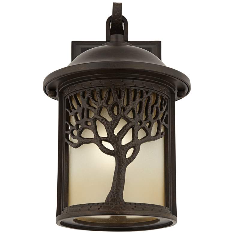 Image 5 John Timberland Mission Tree 12 1/4" Bronze Outdoor Wall Light more views