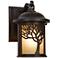 John Timberland Mission Tree 9 1/2" High Bronze Outdoor Wall Light