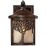 John Timberland Mission Tree 9 1/2" High Bronze Outdoor Wall Light in scene