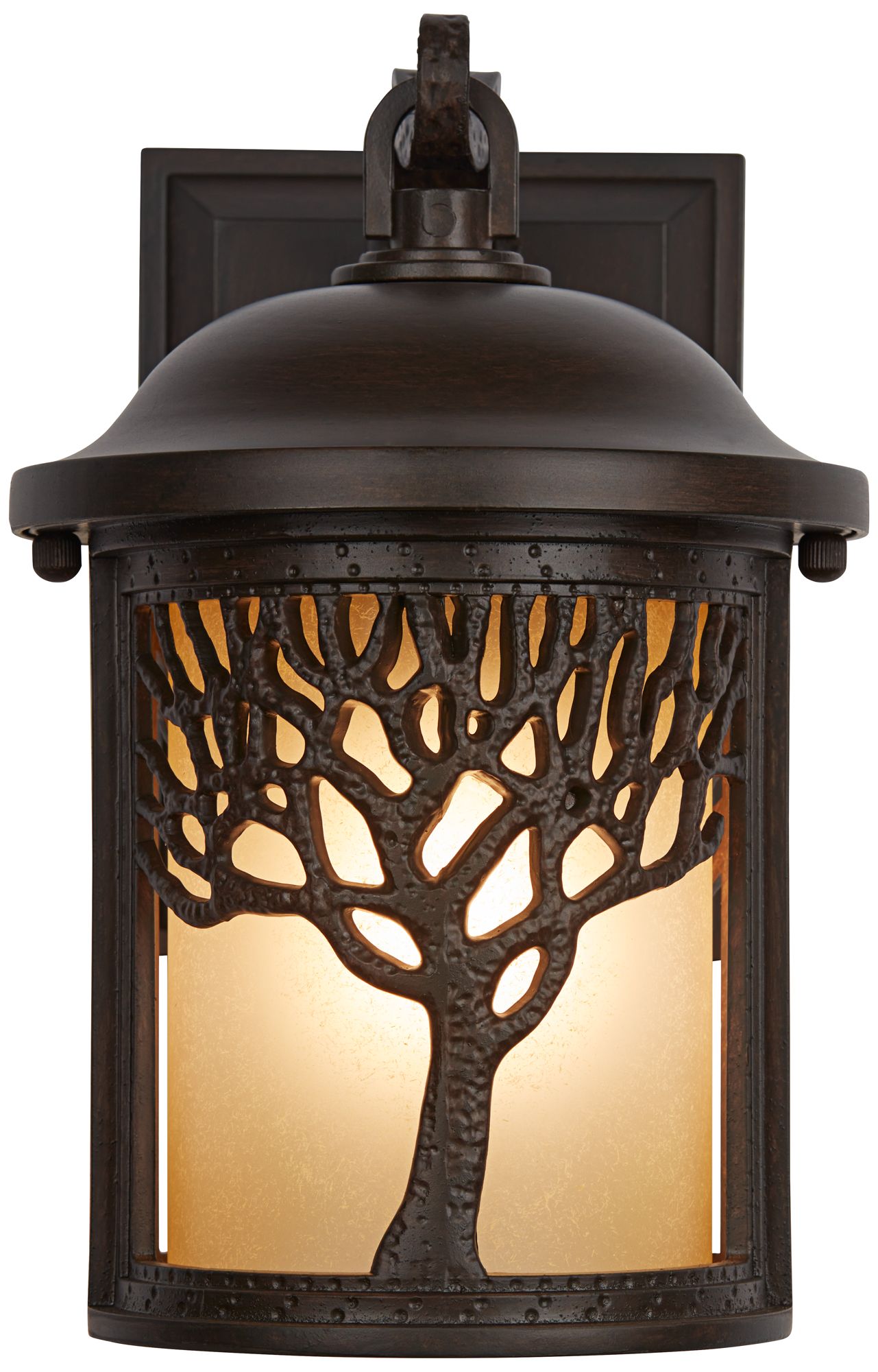 Image 6 John Timberland Mission Tree 9 1/2" High Bronze Outdoor Wall Light more views