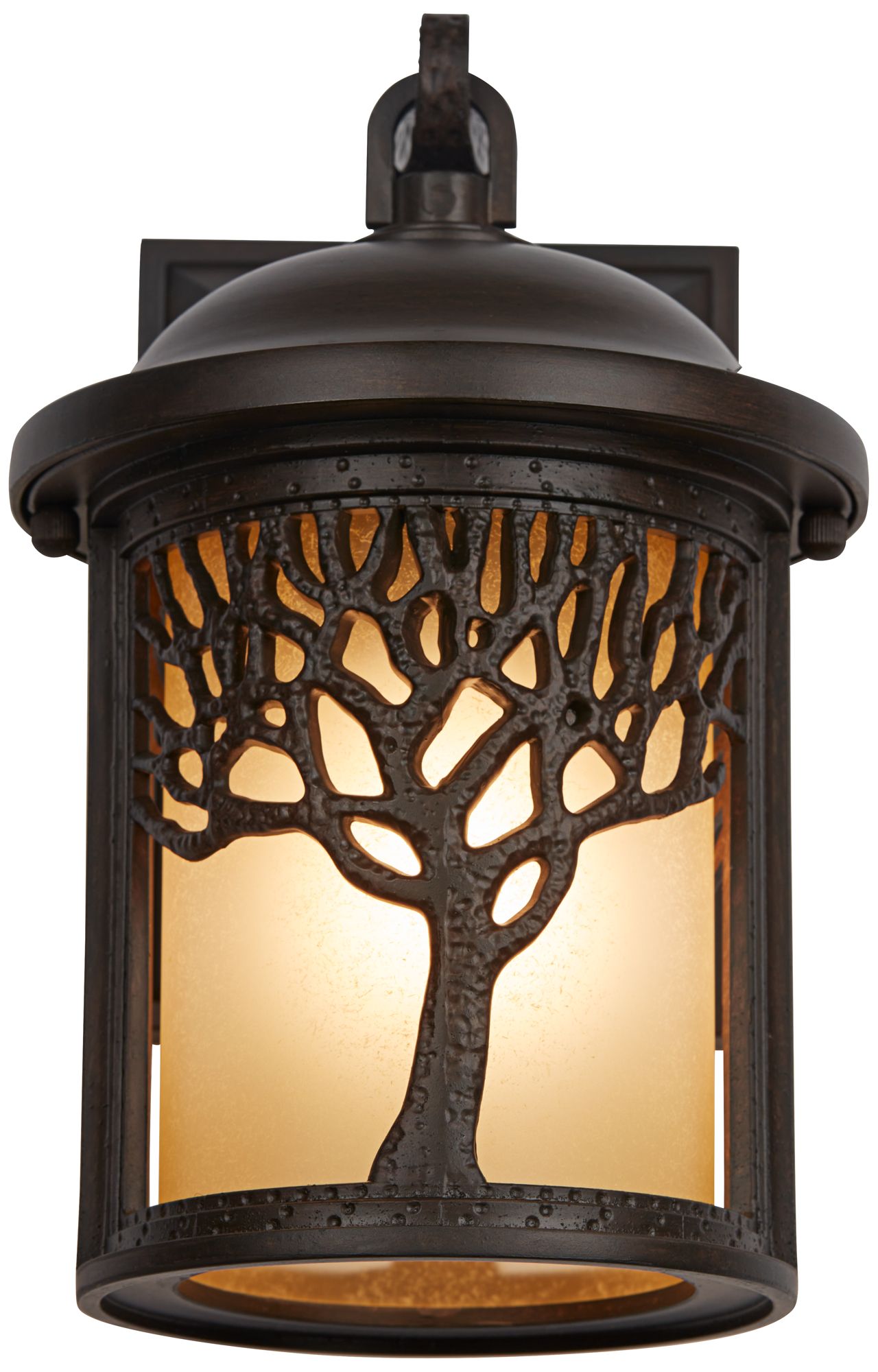 Image 7 John Timberland Mission Tree 9 1/2" High Bronze Outdoor Wall Light more views