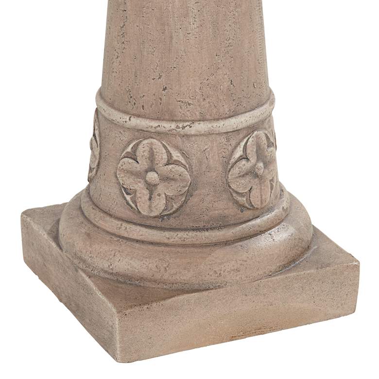 Image 4 John Timberland Missy Fleur 20 1/4" High Faux Stone Outdoor Birdbath more views