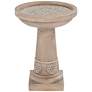 5_John Timberland Missy Fleur 20 1/4" High Faux Stone Outdoor Birdbath more views