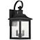 John Timberland Moray Bay 17 3/4" Black 3-Light Outdoor Wall Light