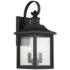 John Timberland Moray Bay 17 3/4" Black 3-Light Outdoor Wall Light