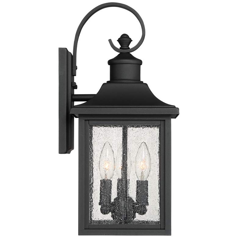 Image 7 John Timberland Moray Bay 17 3/4" Black 3-Light Outdoor Wall Light more views