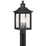 2_John Timberland Moray Bay 17" High Black 3-Light Outdoor Post Light
