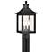 John Timberland Moray Bay 17" High Black 3-Light Outdoor Post Light