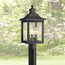 1_John Timberland Moray Bay 17" High Black 3-Light Outdoor Post Light